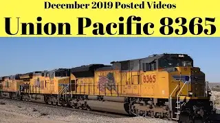 Union Pacific Manifest 2019 Eastbound Mixed Freight Train EMD SD70ACe Locomotive UP 8365