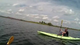 kayaking Lost Grove Lake Iowa