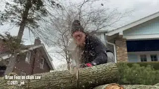 Brian Foox on chain saw