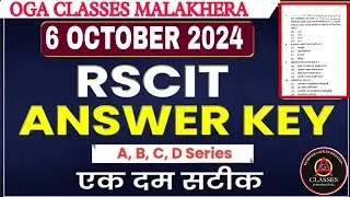 Rscit Answer key Today Rscit answerkey 6 october 2024 Rscit 6 october 2024 answerkey RscitAnswerkey