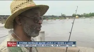 Arkansas River above normal levels for summer time