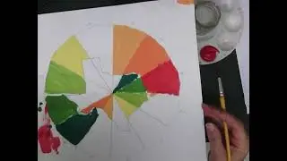 How to mix tempera paint for a color wheel