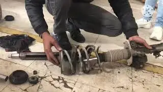 Front strut mount replacement #auto mechanic training video #mechanic