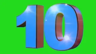 10 Second Counter Green Screen Video | Free to use |