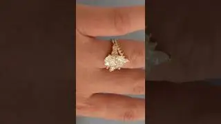 Oval Lab Grown Diamond Ring Set, 18k Solid Gold Matching Engagement Ring