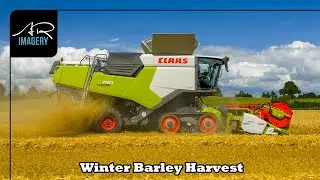 Claas Trion 750 Eating Acres at Hessin Farms | Winter Barley 2025