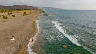 Afrathias Beach, Crete, a wild and open place for those who needs an Escape, Greece 2023