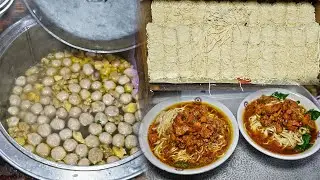 KACAW !!!! 700 PORSI MIE AYAM DAN BAKSO LUDES SETIAP HARI !!!! MIE AYAM OM KARMAN !!!!!