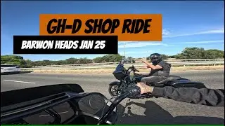 Geelong H-D Barwon heads shop ride - Jan 2025