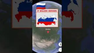 How many humans can fit inside different countries #shorts