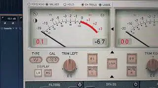 Трюк с балансом баса VU Meter!