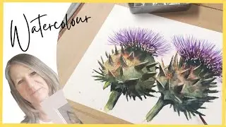 Reveal the Enchanted Beauty of Thistles with a Watercolour Tutorial!