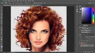 فصل وقص الشعر عن الخلفية فوتوشوبPhotoshop 2018
