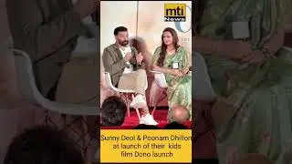 Sunny Deol and Poonam Dhillon  are promoting their children's film Dono