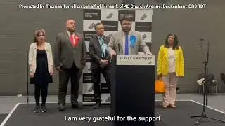 Thomas Turrell London Assembly Acceptance Speech