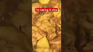 Simmering on low heat
