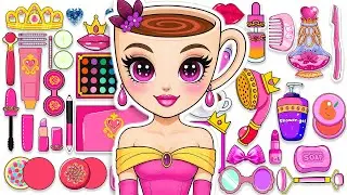 💖Paper DIY💖ITALIAN BRAINROT Ballerina Cappuccina Queen Fashion Skincare Makeup pt2💄Cutie Paper