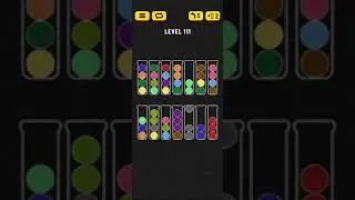 Ball Sort - Color Puzzle Game - Level 111 - Walkthrough SOLVED by RobotPlayer AI!!!