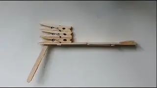 How To Make A 3 SHOT Rubber Band Gun. (Full HD)
