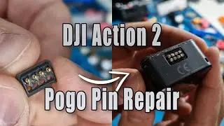 Can you repair broken pogo pins on a DJI Action 2?