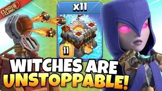 TH11 Witches are UNSTOPPABLE with the Log Launcher! Best TH11 Attack Strategies | Clash of Clans