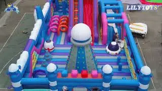 Space-Themed Inflatable Play Castle: Immersive  Adventure Kids Love!