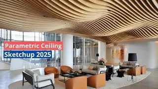 Parametric Ceiling Design in SketchUp 2025: Step-by-Step Tutorial