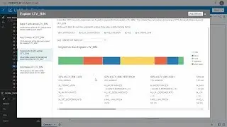 Running Explain both on Metrics and Attribute Columns