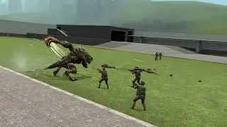 HUNTER VS MODERN SOLDIER - GMOD NPC BATTLE