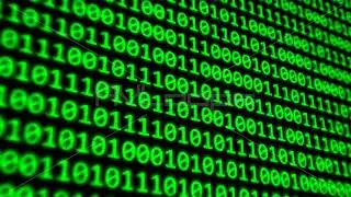 Binary Code Program Digits on Dark Computer Monitor Screen - IncrediVFX - AVloops