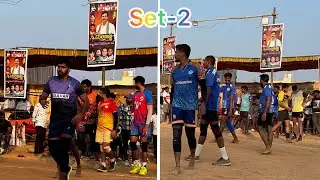 Set-2 Ganga friends VS Karthik Madhu Team 50k💰 Volleyball tournament🔥Match at Doddahullur📍
