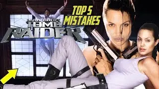 LARA CROFT: TOMB RAIDER - Top 5 Movie Mistakes (2001) Angelina Jolie, Video Game Adaptation