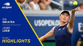 Iga Swiatek vs Jamie Loeb Highlights | 2021 US Open Round 1