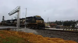 Norfolk Southern manifest train 173 heads South in Rockwood Tennessee  