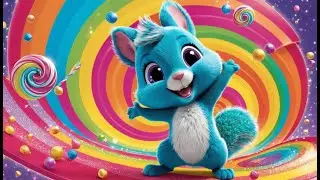 Sparkle Squirrel and the Rainbow Slide | Fun Adventure Song for Kids | Colorful Nursery Rhyme
