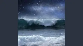 Ocean Waves Audio Sounds (1 Hour) Relaxing Ocean by Night