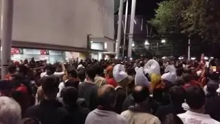 Belgium fans after Hungary game at Toulouse stadium. Awesome fans.