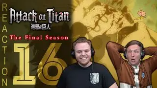 SOS Bros React - Attack on Titan Season 4 Episode 16 - What a CLIFFHANGER!!