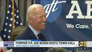 Former VP Joe Biden hosts town hall