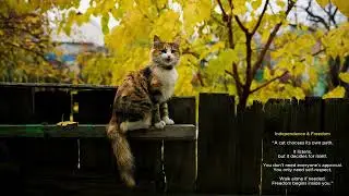 Independent Cat  Living Free 🐱| Freedom Cat Motivation Video #catvideo  #independence #freedom #cat