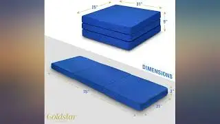 Gold Star Tri-Folding Gel Memory Foam Mattress, 25 x 75 Inches - 3-Inch Gel-Infused review