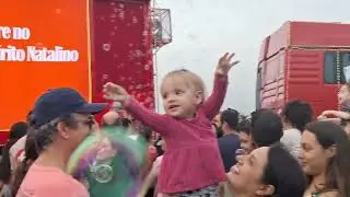 Caravana de Natal da Coca Cola em Mar&iacute;lia - Estacionamento do Tauste Tiradentes 