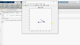 double pendulum using MATLAB m-file