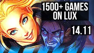 LUX vs SYLAS (MID) | Rank 4 Lux, 1500+ games, 6/2/7 | EUW Challenger | 14.11