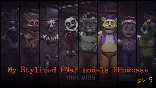 [Blender/FNaF] My stylized models Showcase pt 5