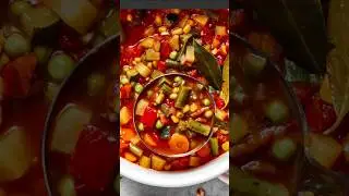 Рецепт овощного супа / Овощной суп | Специальный рецепт для похудения 😋 #youtubeshorts #shorts