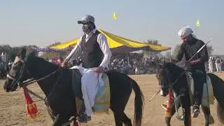 لکی مروت تحصیل غزنی خیل میں نیزہ بازی کا مقابلہ 
