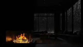 Cozy Wooden Attic While Raining 🌧️ Calming Rain Sounds for Sleep & Meditation