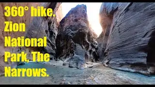 360 VR: Zion National Park with NO CROWDS. Prepared with winter hiking gear in The Narrows.