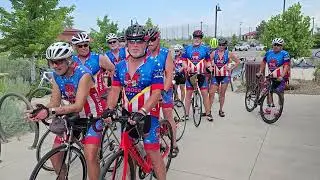 Red Dog Bicycle Team Interviewed in River Run Park, Englewood, CO 20250717